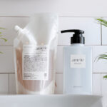 シャンプーと空ボトル